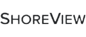 The image displays the word "SHOREVIEW" in uppercase letters with a grey font on a light background.
